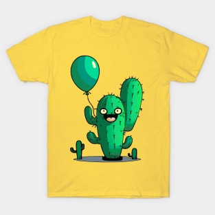Cactus holding a balloon T-Shirt